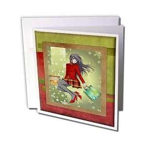   Christmas Shopper   Greeting Cards 12 Greeting Cards with envelopes
