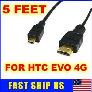   Ft High Speed Micro Hdmi Cable for HTC EVO 4g USA New: Camera & Photo