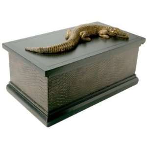  Hand Painted Decorative Alligator Box: Home & Kitchen