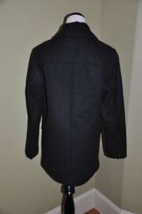 CREW Mens Wool University Coat with Thinsulate XS Black NEW  