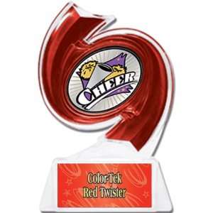  Cheerleading Hurricane Ice 6 Trophy RED TROPHY/RED TWISTER 