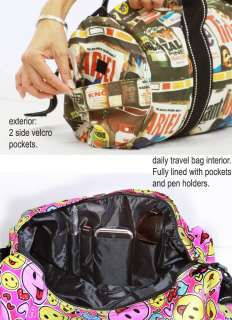 Japan HOT Style Eco Canvas Travel Hand Bag Happy Faces  