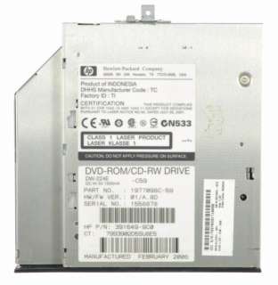 This listing is for a Hp Compaq NC6320 15 Laptop Cdrw/Dvd Drive DW 