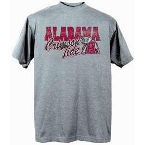   Tide UA NCAA Dark Ash Short Sleeve T Shirt Large
