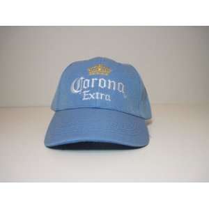  Corona Extra Baseball Hat Cap Blue Adj. Velcro Back New 