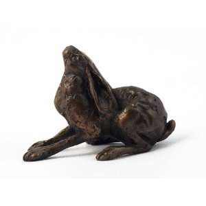   Paul Jenkins Moongazer Crouched Hare Bronze Sculpture