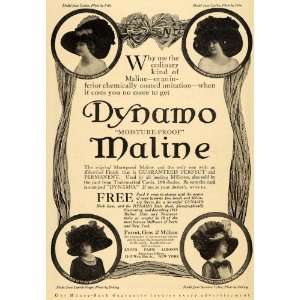   Ad Perret Gros Million Dynamo Moisture Maline Hats   Original Print Ad