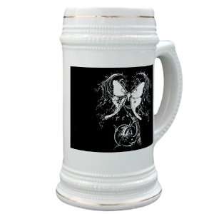 Stein (Glass Drink Mug Cup) Mythical Butterfly