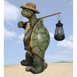  Country Roads Turtle with Lighted Lantern 