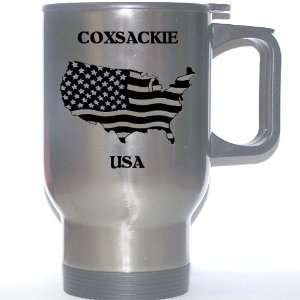  US Flag   Coxsackie, New York (NY) Stainless Steel Mug 
