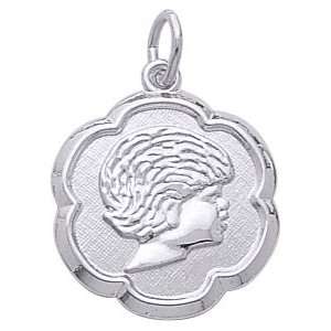  Rembrandt Charms Girl Charm, Sterling Silver: Jewelry