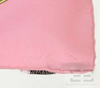Hermes Pink Silk Quimporte le flacon 90cm Square Scarf  