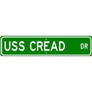  USS CREAD APD 88 Street Sign   Navy Ship Gift Sailor 