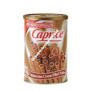 Cappuccino Cream Filled Wafers   Caprice   250 gr can  