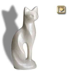  White Cat Brass Pet Cremation Urn by LoveUrns: Home 