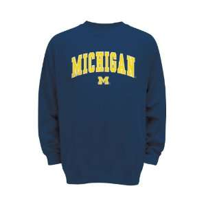  NCAA Michigan Wolverines Crew Neck Sweatshirt: Sports 
