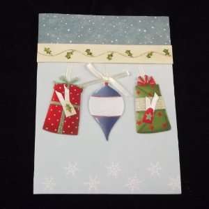 16 Handmade Christmas Greeting Cards with Envelopes, Holiday Ornaments