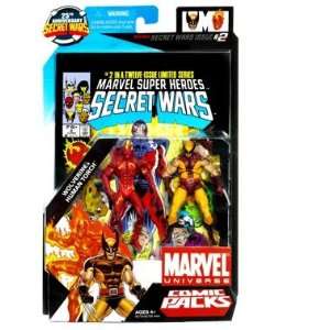  Disney Marvel Universe Comic Pack Wolverine and Human Torch Action 