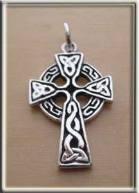 925 Sterling Silver Scottish Gaelic, CELTIC Cross  
