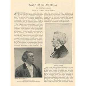   1899 Musician Richard Wagner in America Anton Seidl 