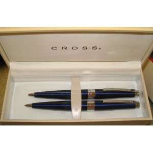  AT Cross Blue Ice Pen Pencil Set in Gift Box Office 