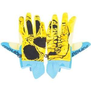  Grenade Skull 2012 Snowboard Gloves Yellow Size XL Sports 