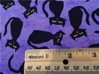 New Black Cat Fabric BTY Halloween Holiday Scary  