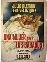 162 Una Mujer para los Sabados, Mexican Poster, 1970  