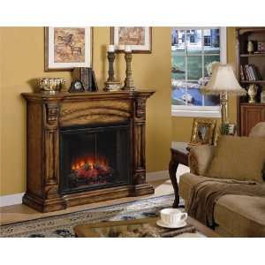 Augusta Antique Oak Electric Fireplaces with 33 Insert  