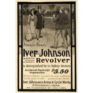  1902 Ad Iver Johnsons Arms & Cycle Works Revolver Gun 