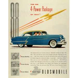 1953 Ad Oldsmobile General Motors Blue Super 88 4 Door 
