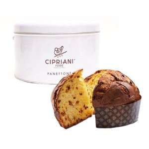 Cipirani All Natural Panettone Italian Cake in Tin 2.2 lbs  