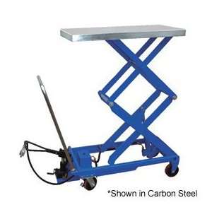   Steel Pneumatic Hydraulic Mobile Scissor Lift Table 1500 Lb. Capacity