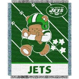  New York Jets Woven NFL Throw   36 x 46 Home & Kitchen