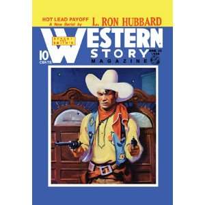  Western Story Magazine Hot Lead Payoff 20x30 Poster Paper 