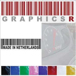   Graphic   Barcode UPC Pride Patriot Made In Netherlands A457   Yellow