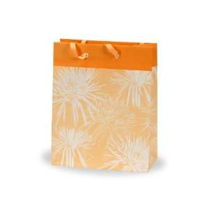  Berwick Dahlias Gift Bag, Orange, 8 Wide x 10 High x 4 
