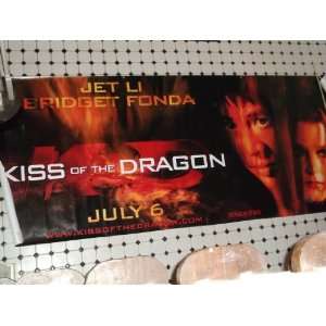  Kiss Of The Dragon   Vinyl Movie Banner   Original 4 Ft X 
