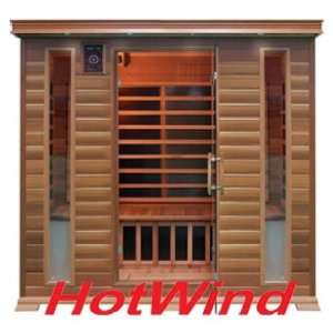  Hotwind Saunas ~ Carbon/Cedar Sauna Bathhouse (4 Persons 