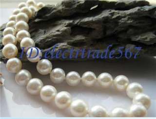 9mm AAA WHITE SALTWATER AKOYA CULTURED PEARL NECKLACE  