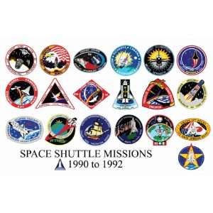  Space Shuttle Mission Insignias   1990 to 1992 Everything 