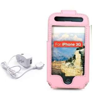 Apple iphone 3G Froza Carrying case Pink Color + Home Travel Charger 