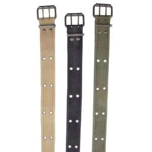  Vintage BDU Belts Double Prong Buckle: Sports & Outdoors