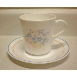     Country Cornflower   8 oz Cup & Saucer (Set of 4) 