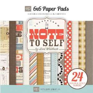  Echo Park Paper Note to Self 6 by 6 Inch Paper Pad: Arts 