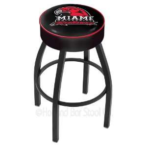 Miami (Ohio) RedHawks (L8B1) 25 Tall Logo Bar Stool by Holland Bar 