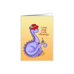  Lil Miss Red Hat   Ladies 38th Birthday Card Card Toys 