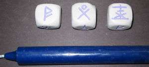 Witches WHITE DIVINING DICE PURPLE wicca tarot runes  