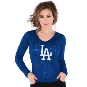  Touch by Alyssa Milano L.A. Dodgers Ladies Burnout Thermal 