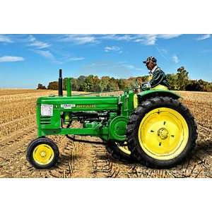   Deere Tractor in Field Counted Cross Stitch Kit: Arts, Crafts & Sewing